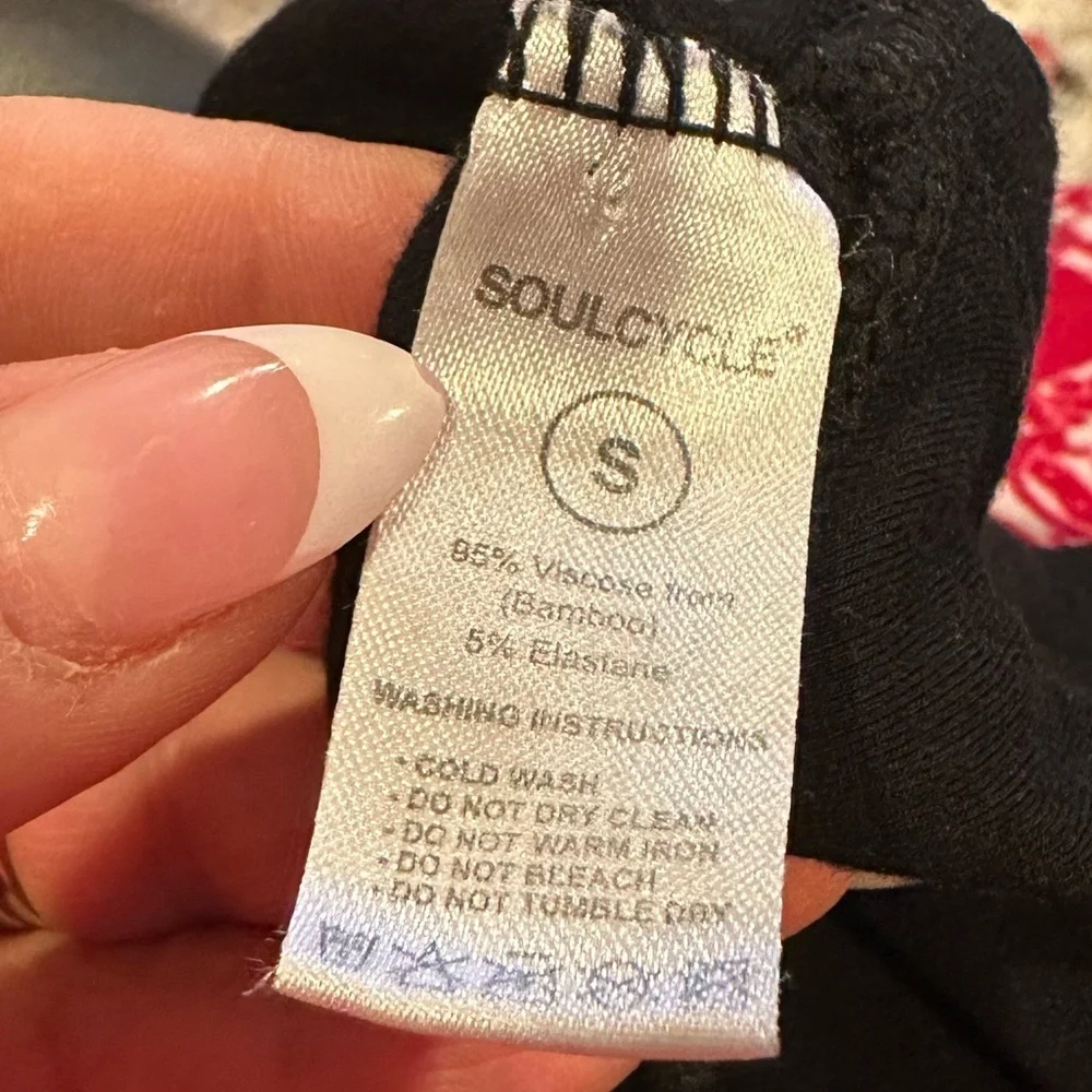 🔵 SALE 3/$25 OULCYCLE BLACK WHITE COTTON BRALETTE LOUNGEWEAR RACERBACK TOP S